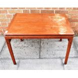 A 'TRIOH' DANISH TEAK COFFEE TABLE stamped to underside, 52cm x 75cm, 53cm high Condition Report :
