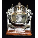 AN UNUSUAL SILVER LIGHTER Designed as a boiler on a stand marked ABP, maker Ashmore Benson &
