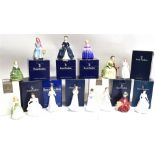 FOURTEEN SMALL ROYAL DOULTON FIGURES: HN4442 'Cherish', HN4258 'Embrace', HN4117 'melody' (boxed),