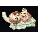 A ROYAL DOULTON BIRD GROUP HN2552 'Young Thrushes', impressed and printed marks to base, 7cm high