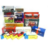 SEVENTEEN ASSORTED DIECAST MODEL VEHICLES each mint or near mint and boxed (some lacking detail or