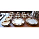 A COLLECTION OF ROYAL ALBERT 'OLD COUNTRY ROSES' comprising six dinner plates 26cm diameter, six
