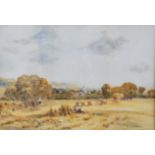 WILIAM HENRY DYER (fl. C.1890-1930) A Devon Harvest Scene Watercolour Signed and dated 190* lower