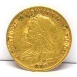 GREAT BRITAIN - VICTORIA (1837-1901), HALF-SOVEREIGN, 1901 old veiled bust.