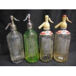 BREWERIANA - FOUR SODA SYPHONS comprising those for H. Lee & Sons, Berkhamstead, of pale green