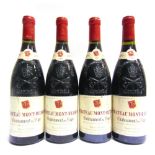 [WINE]. CHATEAU MONT-REDON CHATEAUNEUF-DU-PAPE, 1995 four bottles.