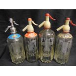 BREWERIANA - FOUR SODA SYPHONS comprising those for Ellis & Co., Richmond; Stansfield Bros., Ripley,