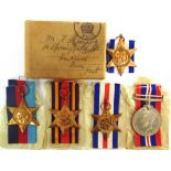 A SECOND WORLD WAR GROUP OF FOUR MEDALS comprising the 1939-45 Star; Burma Star; France & Germany