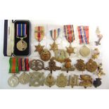 ASSORTED BRITISH MEDAL & MILITARIA comprising a Second World War Africa Star, with single clasp