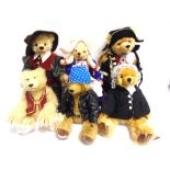 SIX HERMANN COLLECTOR'S CHARACTER TEDDY BEARS comprising 'Lord Nelson Memorial Bear', 72/200; 'Dutch