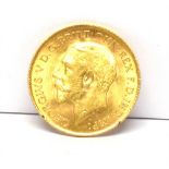 GREAT BRITAIN - GEORGE V (1910-1936), HALF-SOVEREIGN, 1915