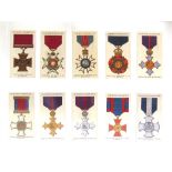 CIGARETTE CARDS - TWELVE ASSORTED SETS comprising Player, 'War Decorations & Medals', 1927 (90/