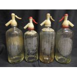 BREWERIANA - FOUR SODA SYPHONS comprising those for Lion Table Waters, Lion Brewery, Blackburn;
