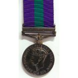 A GENERAL SERVICE MEDAL 1918-62 TO LEADING AIRCRAFTMAN R.W. CHEDZOY, ROYAL AIR FORCE George VI, with