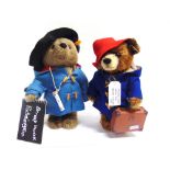 TWO STEIFF PADDINGTON BEARS including one (EAN 664632), limited edition 978/2000, with certificate
