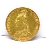 GREAT BRITAIN - VICTORIA (1837-1901), SOVEREIGN, 1890 Jubilee bust.