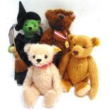 FOUR STEIFF COLLECTOR'S TEDDY BEARS comprising 'Wicked Witch of the West' (EAN 682407), limited