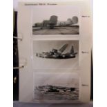 [PHOTOGRAPHS]. AVIATION Approximately 560 reprinted black and white photographs of early to mid 20th