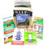 FOOTBALL - PROGRAMMES comprising those for the F.A. Cup Final, 1966; 1968; 1969; 1974; 1975; 1978;