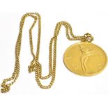 PAUL VINCZE 9CT GOLD CIRCA 1960'S PENDANT PIECE By Paul Vincze London together with a marked 9ct