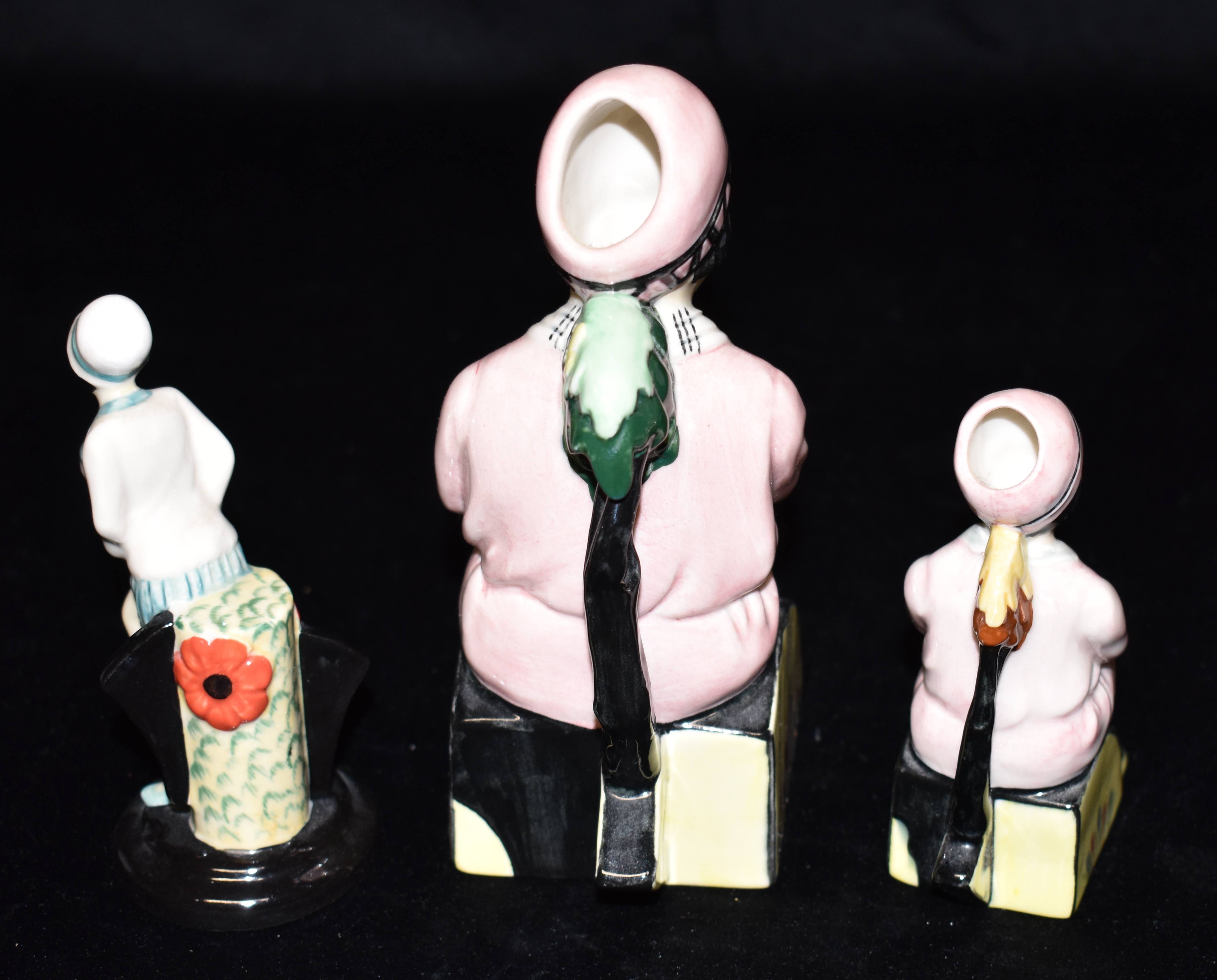 THREE KEVIN FRANCIS FIGURES: 'Little Clarice' numbered 806/2500, a 'Mini Clarice Cliff' - Image 2 of 3