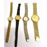 FOUR WATCHES A Certina Quartz watch on a Certina leather strap, a Rotary quartz, a Sekonda quartz
