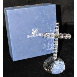 A SWAROVSKI CRYSTAL CRUCIFIX 18cm high, complete with original box Condition Report : very good