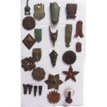 METAL DETECTING FINDS - MEDIEVAL & OTHER including chapes and harness decorations.