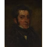 ENGLISH SCHOOL Portrait of a Genntleman Oil on panel 18cm x 14cm Optimistically inscribed verso '