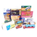 ASSORTED DIECAST MODEL VEHICLES including Lledo Showmans Collection items, most mint or near mint