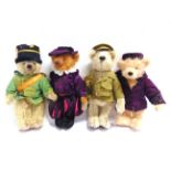 FOUR PAST TIMES COLLECTOR'S TEDDY BEARS comprising 'Captain Henry Samuel Dean', limited edition