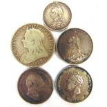 COINS - GREAT BRITAIN, ASSORTED SILVER comprising a George IV (1820-1830) shilling, 1826, third