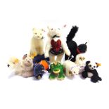 TEN STEIFF COLLECTOR'S SOFT TOYS comprising a Cat on a Pincushion (EAN 420535), limited edition no.
