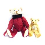 TWO STEIFF COLLECTOR'S TEDDY BEARS comprising 'Teddy Bear Dolly' (EAN 038990), limited edition 232/