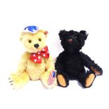 TWO STEIFF COLLECTOR'S TEDDY BEARS comprising 'The First American Teddy' (EAN 667183), limited