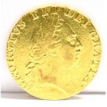 GREAT BRITAIN - GEORGE III (1760-1820), GUINEA, 1787 fifth laureate head, 'spade'-shaped shield to