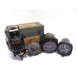 THREE BRITISH MILITARY AIRCRAFT INSTRUMENTS comprising an S. Smith & Sons, London clock, Mk IIIB,