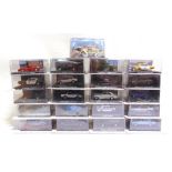 TWENTY-ONE 1/43 SCALE GE FABBRI JAMES BOND DIECAST MODEL VEHICLES comprising those from A View to