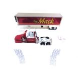 TWO 1/32 SCALE FRANKLIN MINT ARTICULATED TRUCKS comprising a Kenworth T600 Tractor and Trailer and a