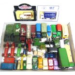 ASSORTED DIECAST MODEL VEHICLES mainly Dinky Toys, circa 1950s, some later, variable condition, most