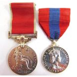 A PAIR OF MEDALS TO KENNETH CHAPMAN comprising the British Empire Medal (civil), Eliz. II (KENNETH