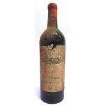 RED WINE - CHATEAU CALON-SEGUR ST. ESTEPHE, 1959 one bottle.