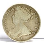 GREAT BRITAIN - ANNE (1702-1714), HALFCROWN, 1708 (SEPTIMO) Edinburgh mint.