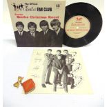 RECORDS - THE BEATLES, FAN CLUB FLEXI-DISC CHRISTMAS RECORD, NO.2, 1964 (LYN 757), complete with