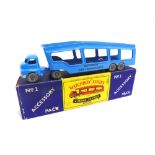 A MATCHBOX ACCESSORY PACK NO.2, BEDFORD S TYPE CAR TRANSPORTER pale blue with dark blue lettering,