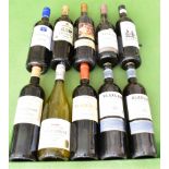 TEN BOTTLES ASSORTED WINE