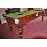 SLATE BED SNOOKER TABLE AND ACCESSORIES