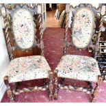 PAIR OF SIDE CHAIRS