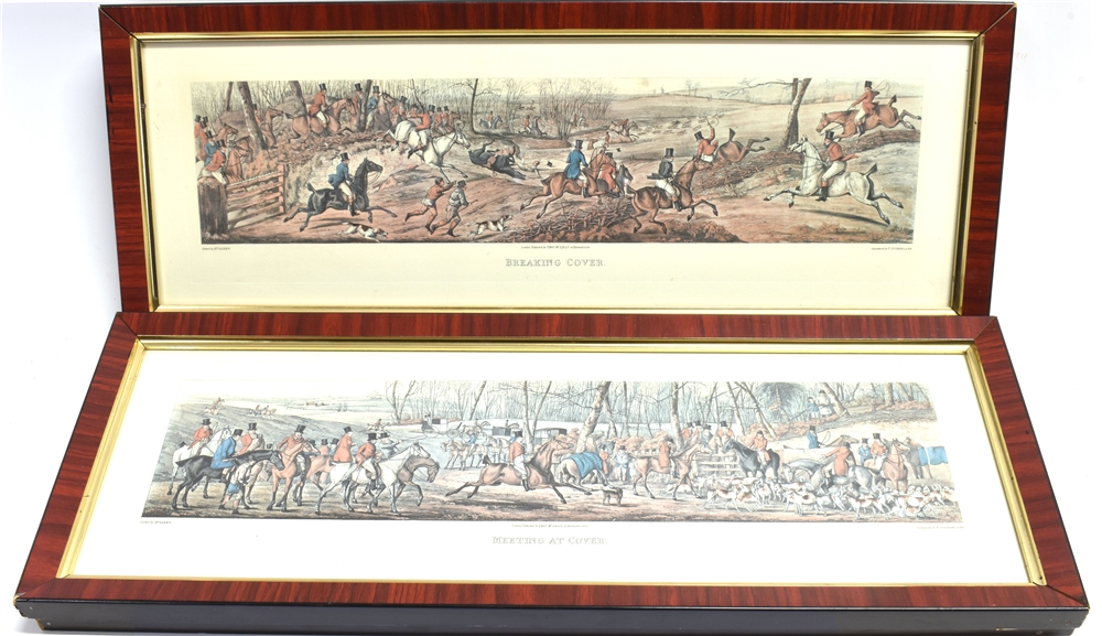 AFTER HENRY ALKEN Meeting at Cover, Breaking Cover, Full Cry and End of the Hunt, a set of four - Image 2 of 3