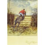 AFTER DANIEL CRANE 'Needs must……when hounds drive' limited edition colour print, No 15/50, signed